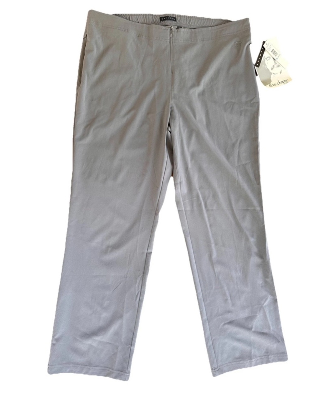 NWT Vintage Oleg Cassini Sport Women’s Track Pants In Quicksilver / Gray Size XL